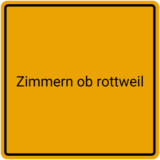 Meldebestätigung Zimmern ob Rottweil